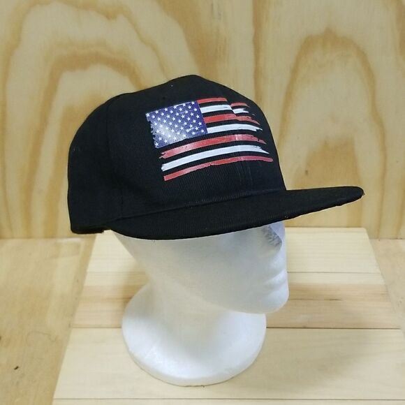Vintage USA flag rustic Snapbaback hat Unisex - Picture 7 of 7
